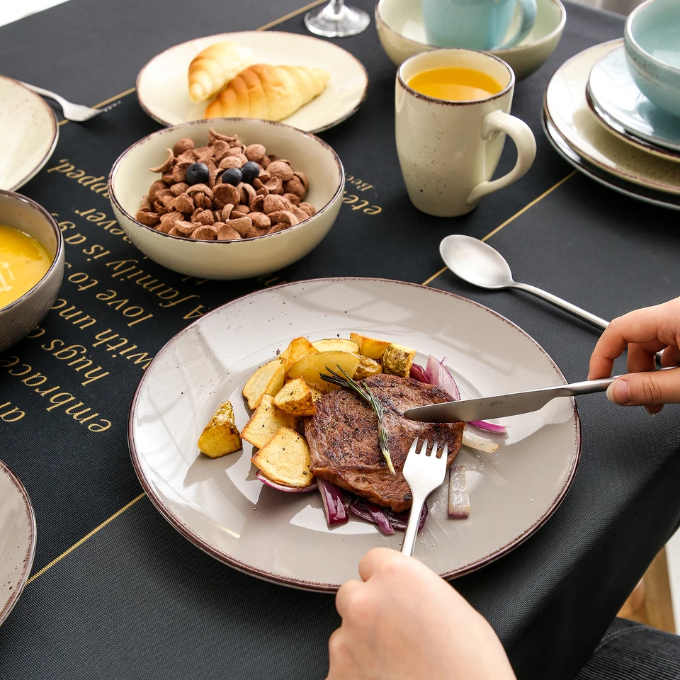 vancasso Series Navia 16-Piece Stoneware Round Dinnerware Set Service for 4 - Image 4 of 4