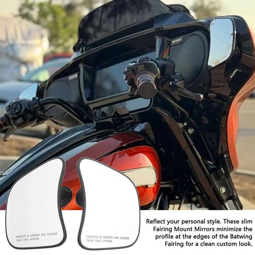 Inner Fairing Mount Rearview Mirrors For Harley CVO Street Glide FLHXSE 2023-24 - Picture 7 of 23