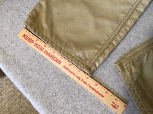 Vtg Diamond Cut Men 32x34 Blue Brush Guard Camo Waist Jeans VERY NICE!! #CB35-9 - Picture 4 of 8