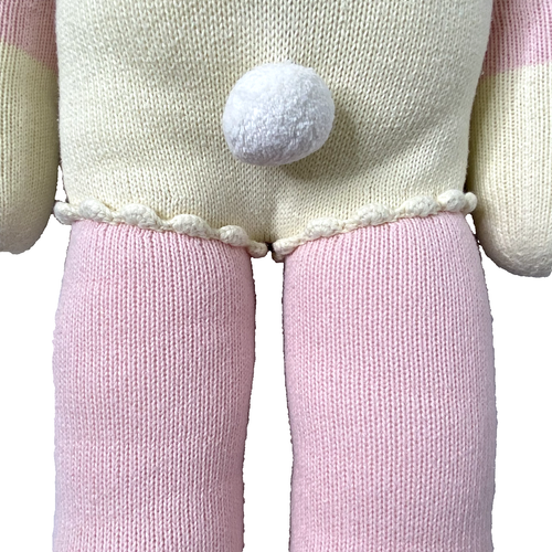 BlaBla Giant Fleur the Bunny Hand Knitted Stuffed Rabbit Doll size 3 ft Pink - Picture 10 of 16