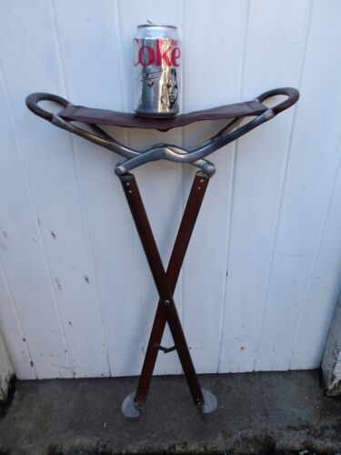 Rare & Unusual Swaine(?) Shooting Stick With Scissor Action Legs - Stunning