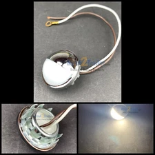 Universal LED License Plate Light 1-1/2" Round for Hot Rods, Trucks, Cars, RV's