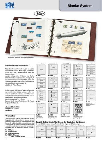 SAFE 7353 Ergänzungsblätter Banknoten 14er Lochung 3x 250x95mm ZWL-Sand 1 Pack - Picture 9 of 13