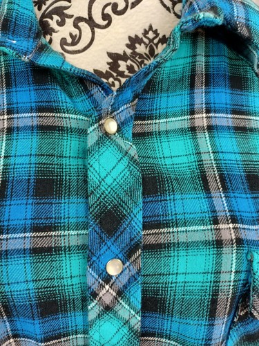 Wranglers men's long sleeve pearl snap plaid print shirt size 2xlt pockets b32 - Picture 8 of 10