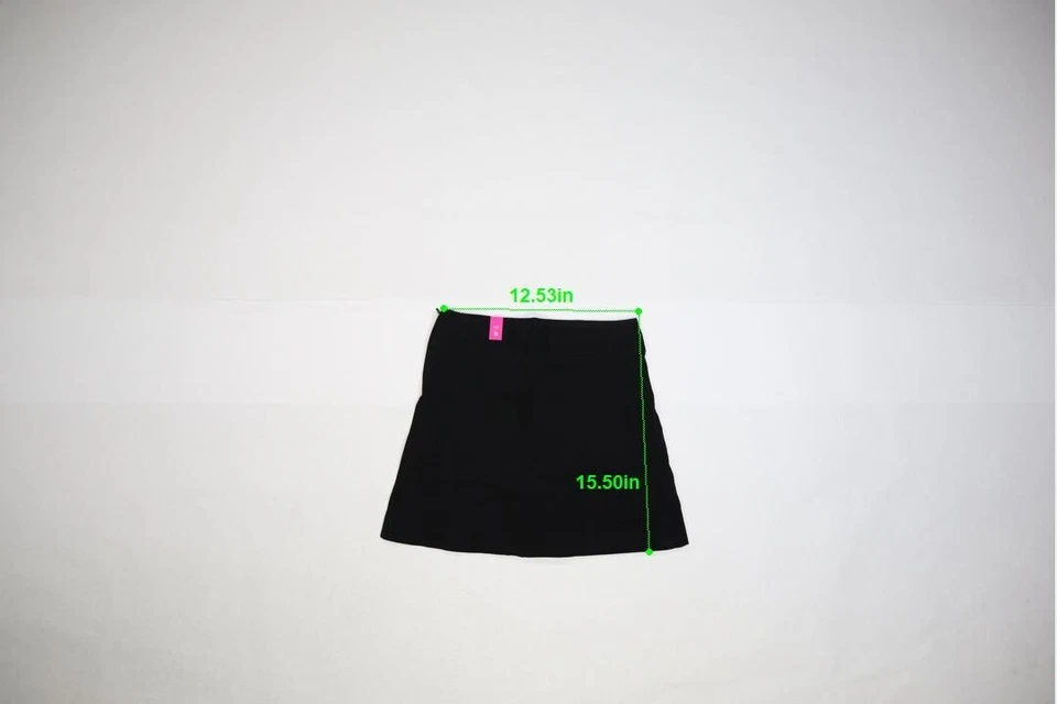 The Children's Place Niñas Negro Cremallera Lateral Uniforme Cintura Ajustable Skort 10 Foto 4 de 4