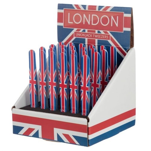 3 X UK Flag Tweezers Stainless Steel Eyebrows Slant Plucker Beauty Hair Removal - Picture 3 of 3