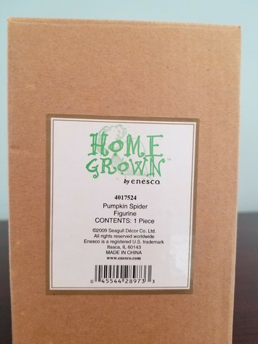 ENESCO HOME GROW 2009 PUMPKIN SPIDER #4017524 NEW IN BOX RARE - Bild 9 von 9