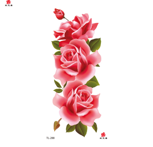 4 Sheets Temporary Tattoo Stickers Waterproof Cherry Prunus Flower Arm Body Art - Picture 4 of 5