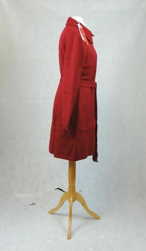 Pure Collection Red Italian Knit Trench Size UK 14 RRP £299 BOX1 EE 10 - Picture 3 of 7