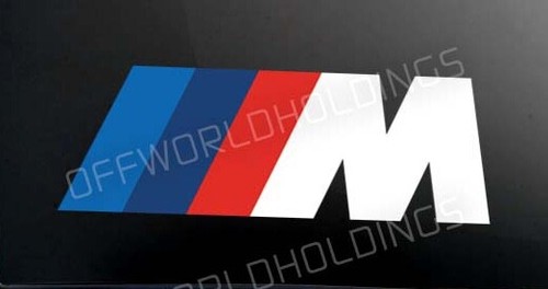 BMW M sticker 3" W color printed performance IMSA DTM WEC motorsports racing - Picture 2 of 4
