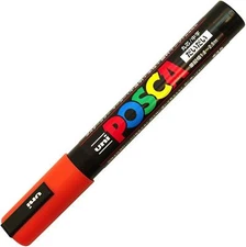 Uni Posca PC5M.4 Water-Based Paint Marker, Medium Point, Orange