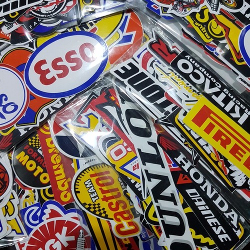 100 Pcs Racing Stickers Decals Motocross Motorcycles Car Vintage Sticker Lot - Picture 10 of 10