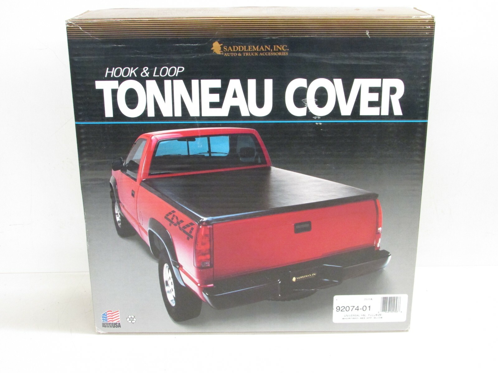 NOS! SADDLEMAN HOOK & LOOP TONNEAU COVER, 1972-90 DODGE FULL SIZE SHORT BED