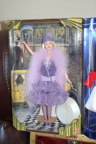 Barbie Reproduktion Tanz bis Morgengrauen 1920, verzauberter Abend Seidenflamme Konvolut Set - Bild 2 von 4