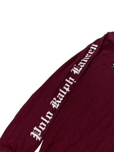 Polo Ralph Lauren Rowing Club #15 Hooded Long Sleeve Shirt Red Mens Size 2XL - Picture 10 of 11