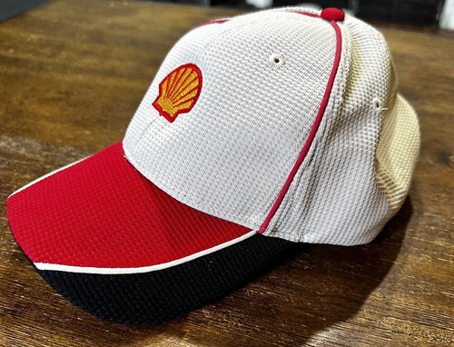 Shell Oil Racing Hat Men’s Adjustable Snap Back/ One Size Fits All / Red/Black - Picture 2 of 7