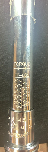 WESTWARD Micrometer Torque Wrench 3/8 in Drive Size, 10-80 ft lb - Bild 4 von 4