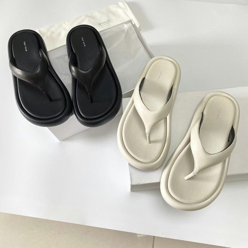Mujeres THE ROW Nuevas Chanclas Cuero Cómodas Exterior Verano Playa Zapatillas - Imagen 13 de 26