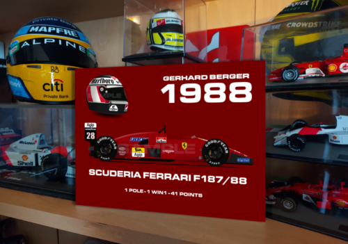 Cartel de metal ilustrativo de obras de arte Ferrari F1 Champion Schumacher Prost F1-2000 F2004 - Imagen 10 de 43