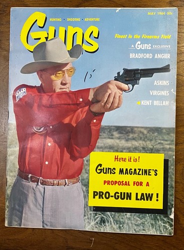 vintage Guns magazine May 1964 Hunting Pistols Rifles Shotguns Ammo sportsman