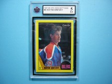 1987/88 O-PEE-CHEE HOCKEY BOX BOTTOM CARD #A WAYNE GRETZKY KSA 5 EX SHARP!! OPC