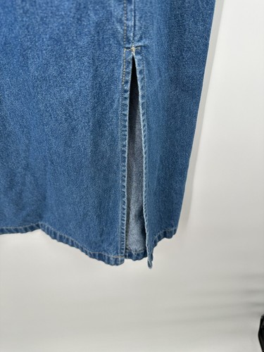 Abito Premier International donna XL denim ricamato midi prateria cottage - Foto 10 di 10