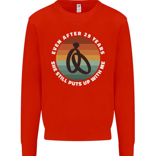 29 Year Wedding Anniversary 29th Marriage Mens Sweatshirt Jumper - Bild 65 von 93