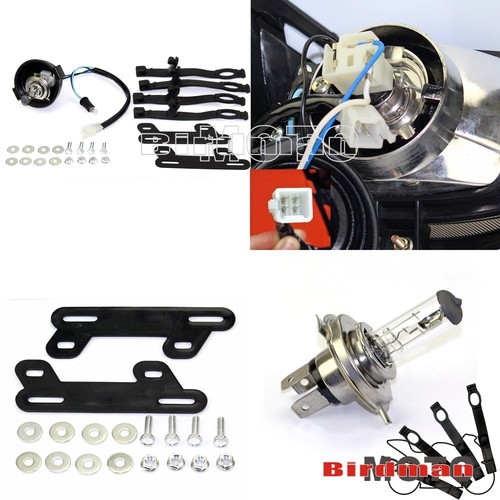 Motorcycle Dirt Pit Bike Halo Light Cover Headlight Blue For Yamaha DT50X WR250 - Picture 11 of 12