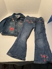 Girls 4 T Denim Jacket And Jeans Lot Of 2 Oshkosh And Jordache Vintage