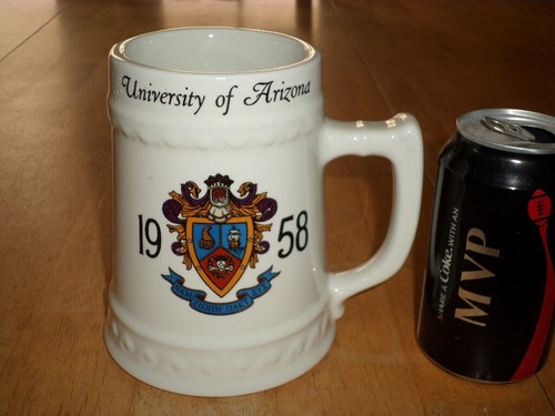 UNIVERSITY OF ARIZONA- #1958 yr. & "PAT", Ceramic Beer Mug, JUMBO, USA 1958 yr. - Picture 5 of 10