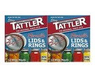 TATTLER Reusable WIDE MOUTH Canning Lids & Rubber Rings BPA FREE - Bulk 2 Dozen