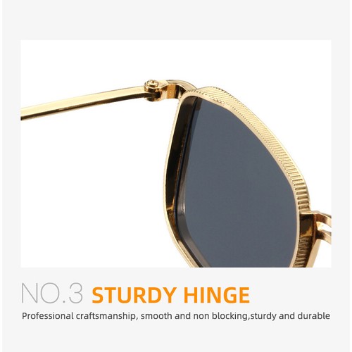 Vintage Steampunk Sunglasses Retro Trendy Metal Square Frame Sun Shades Eyewear - Picture 19 of 26