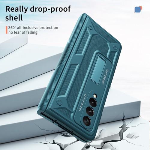 For Samsung Galaxy Z Fold5/4/3/2 Luxury Armor Folding Bracket Rugged Phone Case - Picture 26 of 55
