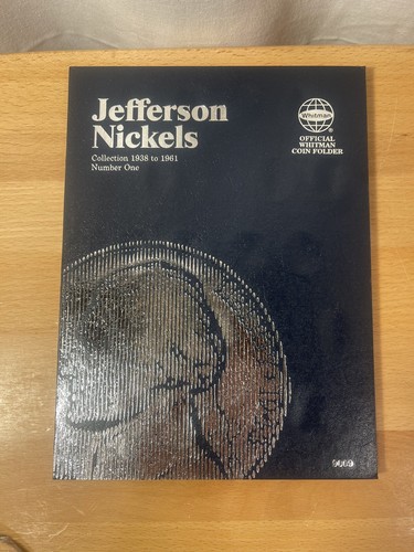 Official Whitman Coin Folder New Jefferson Nickels 1938-1961 Number One 9009 - Picture 1 of 4