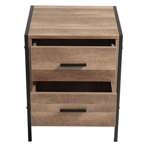 Industrial Chest Of Drawers Bedside Table Wood Sideboard Cabinet Bedroom Storage - Picture 12 of 30