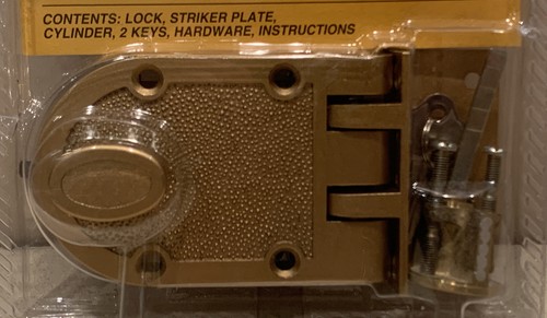 Sears Deadlock Door Lock w/ 2 Keys. Fits All Standard Doors #958382. NEW~Sealed - Picture 2 of 4