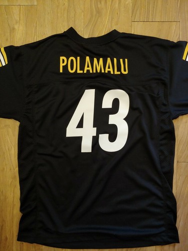 nfl team apparel Youth XL Steelers Jersey Troy polamalu - Picture 4 of 4