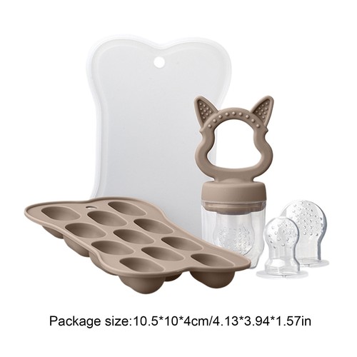 1 Set Baby Fruit Feeder Pacifier Food Feeder With Freezer Tray - Picture 2 of 20
