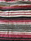 Pink/black/white  Mexican Style Serape Blanket - Boho Beach Blanket -86x44