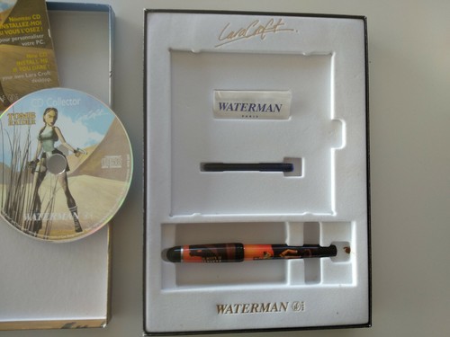 Tomb Raider Lara Croft - Waterman Paris Stylo Plume Collector fountain pen + cd - Imagen 5 de 7