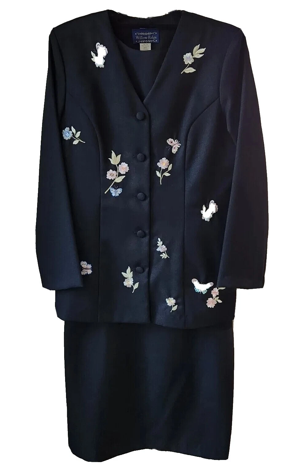 Skirt Suits Black Floral Suits & Suit Separates for Women