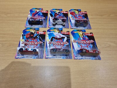 Spiderman: Into The Spiderverse Hotwheels Set 1-6 (Mattel, 2018)