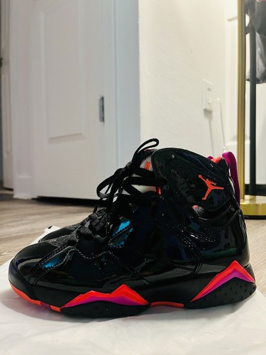 Jordan 7 Retro Black Gloss 2019 - Size 5W - Picture 7 of 11