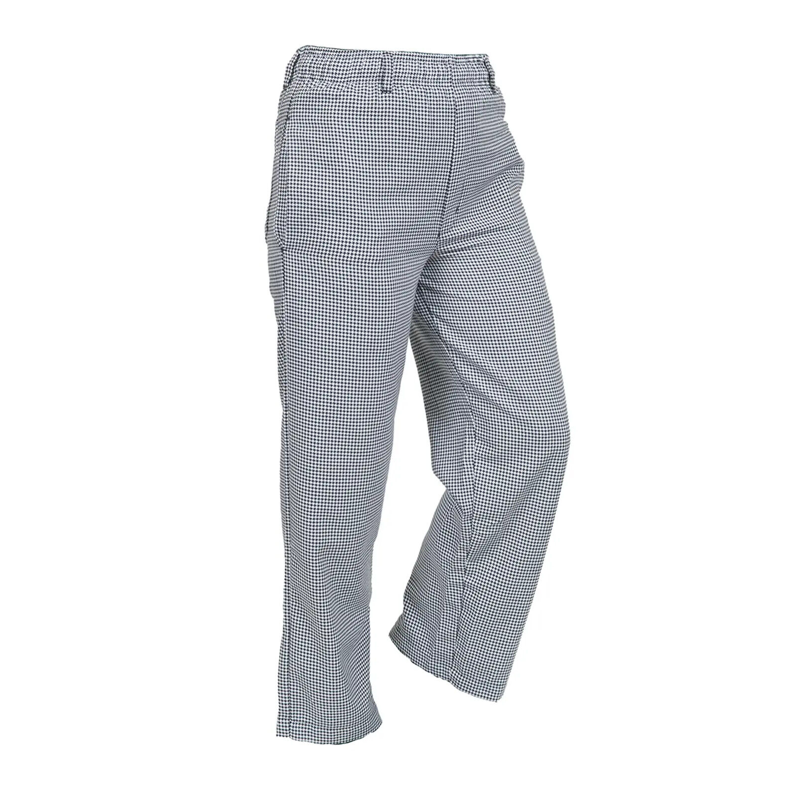 Mercer Culinary Genesis Unisex Black & White Hounds Tooth Cargo Pants - S