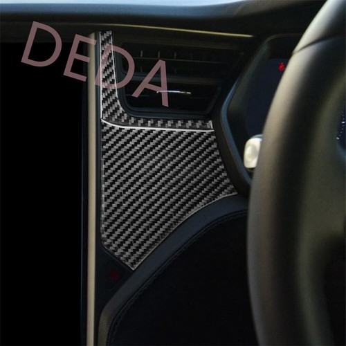 Juego de paneles de tablero de instrumentos copiloto de fibra de carbono 8xRHD para Tesla Modelo S 2012-2020 - Imagen 4 de 17