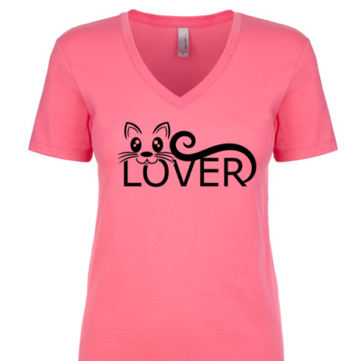 Cat Lover Women's V-Neck T-Shirt Animal Pet Rescue Adopt Shelter Caturday  Gift