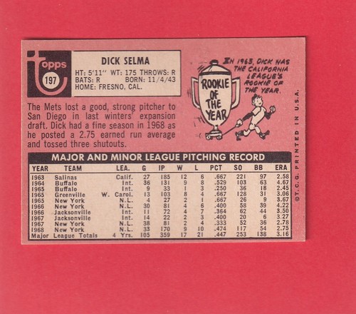 1969 Topps Baseball (#2-332) - Pick A Card, F-MT condition - Picture 310 of 642