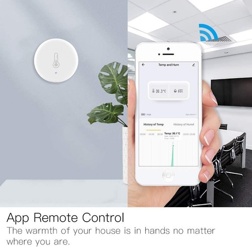 MOES ZigBee Temperature and Humidity Sensor, for Remote Monitoring and Home - Z - Picture 4 of 6
