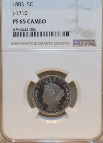 1883 Pattern Nickel J-1710 Liberty Nickel NGC PR65 Cameo - Picture 2 of 6