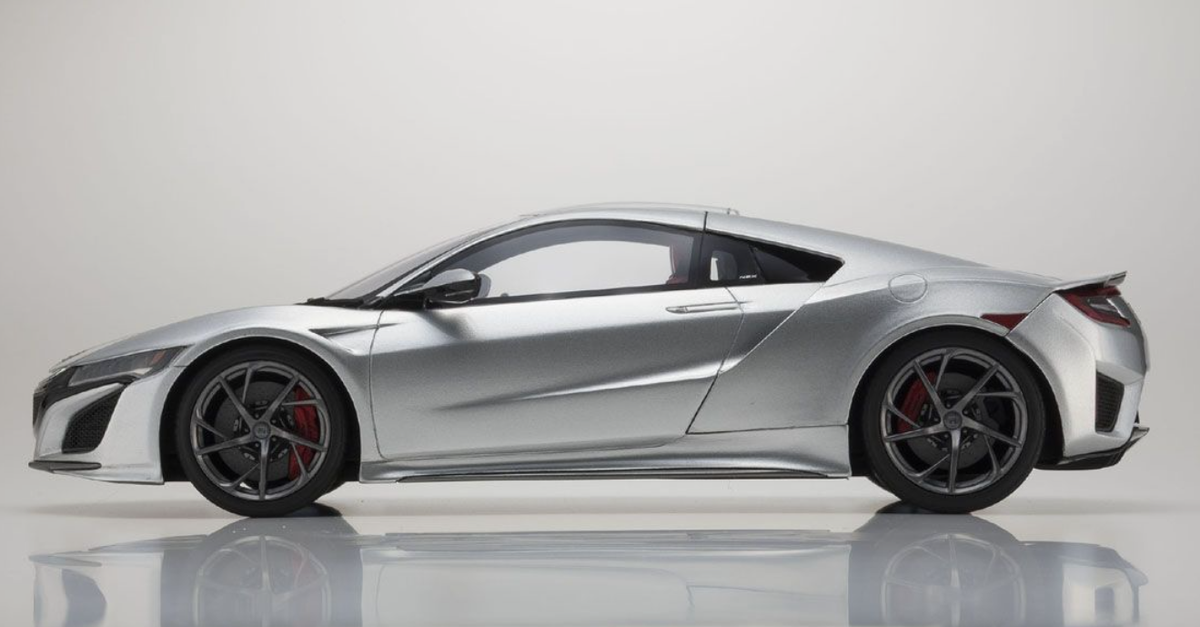 1/18 Samurai Kyosho Honda Acura NSX in Silver from 2020